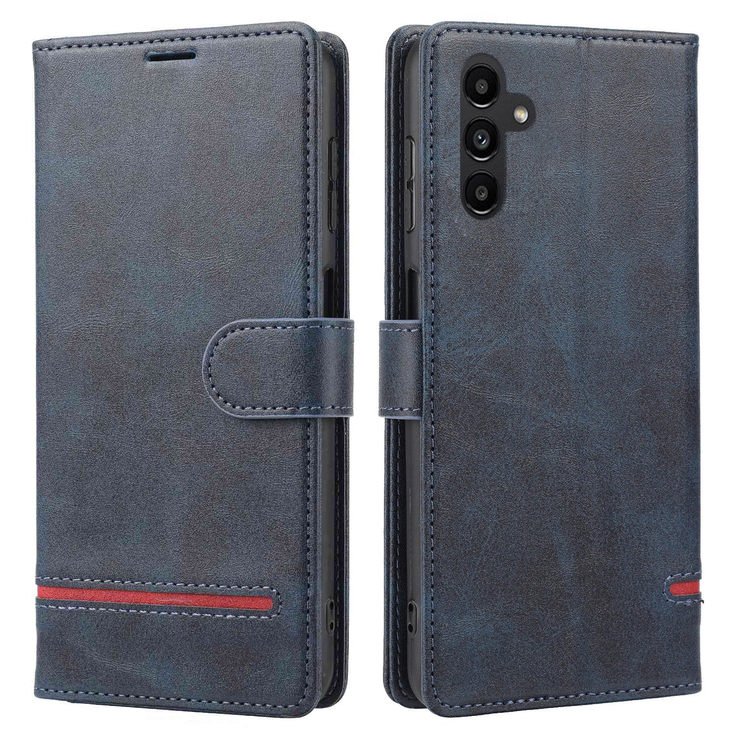 For Samsung Galaxy A14 4G / 5G Horizontal Line Anti-drop Wallet Cover PU Leather Flip Stand Case For Samsung Galaxy A14 4G / 5G Horizontal Line Anti-drop Wallet Cover PU Leather Flip Stand Case
